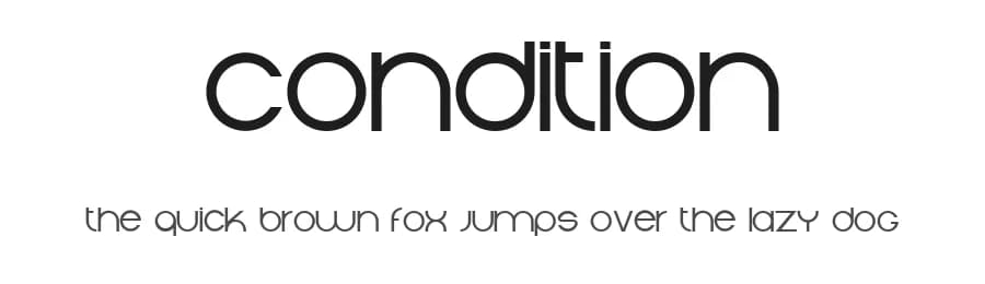 Condition by Vladimir Nikolic — Sans Serif Font