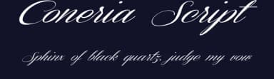 Coneria Script by Måns Grebäck — Script Handwritten Font — thumbnail 2
