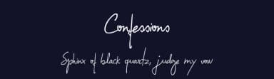 Confessions by xpeehdroox — Script Handwritten Font — thumbnail 2