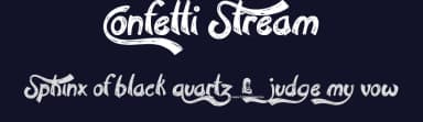 Confetti Stream by JSH creates — Script Handwritten Font — thumbnail 2