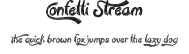 Confetti Stream by JSH creates — Script Handwritten Font — thumbnail 1
