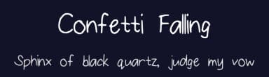 Confetti Falling by Font Fabulous — Script Handwritten Font — thumbnail 2