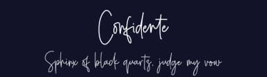 Confidente by Heinzel Std — Script Handwritten Font — thumbnail 2