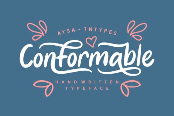 Conformable Font by Aysa — Script Handwritten Font