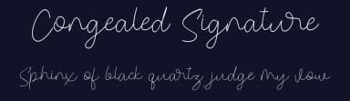 Congealed Signature by Rometheme Std — Script Handwritten Font — thumbnail 2