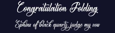 Congratulation Folding by Octotype  | Thomas Boucherie — Script Handwritten Font — thumbnail 2