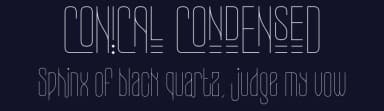 Conical Condensed by 177Studio — Sans Serif Font — thumbnail 2