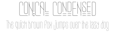 Conical Condensed by 177Studio — Sans Serif Font — thumbnail 1