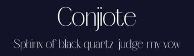 Conjiote by Hishand Studio — Sans Serif Font — thumbnail 2