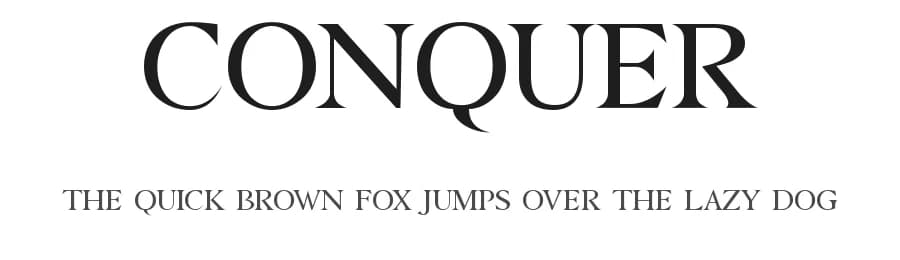 Conquer by Font Kingdom — Serif Font