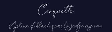 Conquette by Four Lines — Script Handwritten Font — thumbnail 2