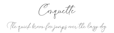 Conquette by Four Lines — Script Handwritten Font — thumbnail 1