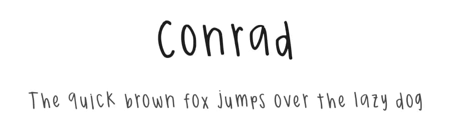 Conrad by surfergirl320 — Script Handwritten Font