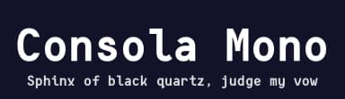 Consola Mono by Wojciech Kalinowski — Sans Serif Font — thumbnail 2