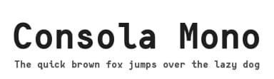Consola Mono by Wojciech Kalinowski — Sans Serif Font — thumbnail 1
