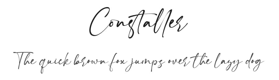 Constaller by Namara Creative — Script Handwritten Font — preview 1