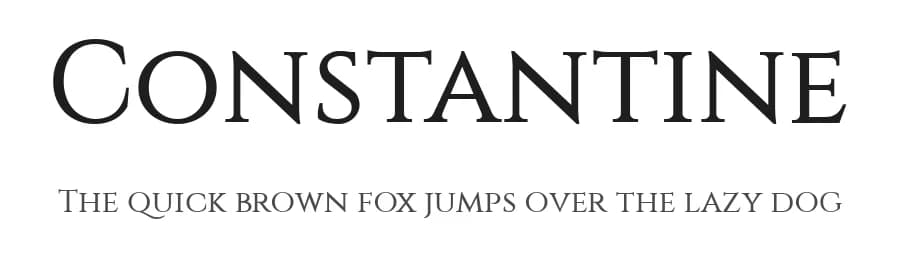 Constantine by Dukom Design — Serif Font