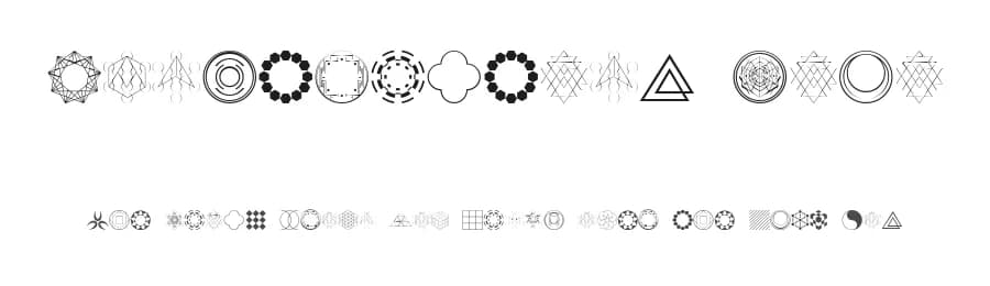 Constructing Kiai by Matthias Wittgenstein — Dingbats Font