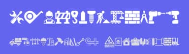 Construction Icons by Woodcutter — Dingbats Font — thumbnail 3
