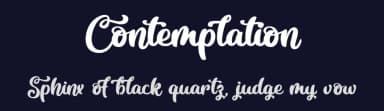 Contemplation by Octotype  | Thomas Boucherie — Script Handwritten Font — thumbnail 2