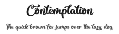 Contemplation by Octotype  | Thomas Boucherie — Script Handwritten Font — thumbnail 1