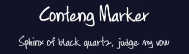 Conteng Marker by MatNowRock — Script Handwritten Font — thumbnail 2