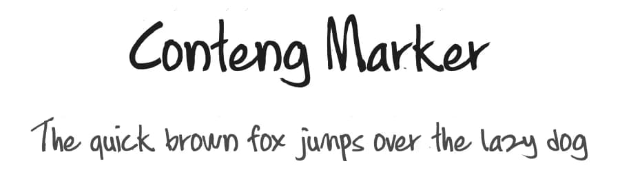 Conteng Marker by MatNowRock — Script Handwritten Font
