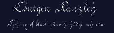 Cöntgen Kanzley by Peter Wiegel — Script Handwritten Font — thumbnail 2