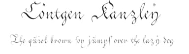 Cöntgen Kanzley by Peter Wiegel — Script Handwritten Font — thumbnail 1