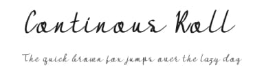 Continous Roll by Studio Hello Good — Script Handwritten Font — thumbnail 1