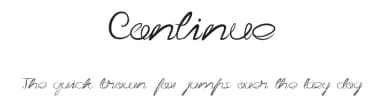 Continue by weknow — Script Handwritten Font — thumbnail 1