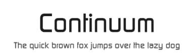Continuum by Brøderbund Software — Sans Serif Font — thumbnail 1