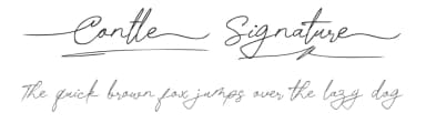 Contle Signature by Fontada — Script Handwritten Font — thumbnail 1