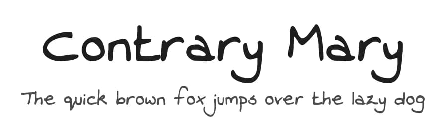 Contrary Mary by Kimberly Geswein — Script Handwritten Font