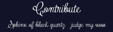 Contribute by Fontscafe.com — Script Handwritten Font — thumbnail 2