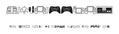 Controllers by Vladimir Nikolic — Dingbats Font — thumbnail 1
