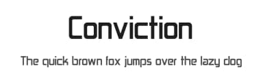 Conviction by Hasbarak — Sans Serif Font — thumbnail 1