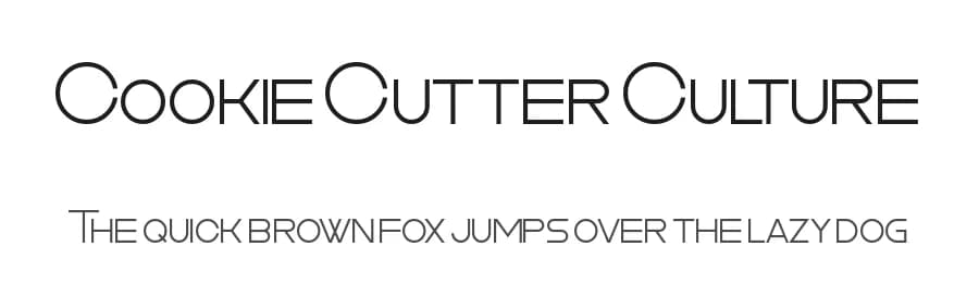Cookie Cutter Culture by Chequered Ink — Sans Serif Font