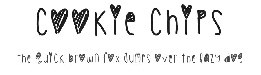Cookie Chips by Des Gomez — Script Handwritten Font