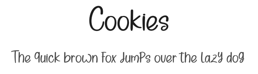 Cookies by Etik Fatimah — Script Handwritten Font