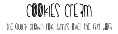 Cookies Cream by Des Gomez — Script Handwritten Font — thumbnail 1