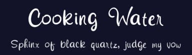 Cooking Water by Letter Jos — Script Handwritten Font — thumbnail 2