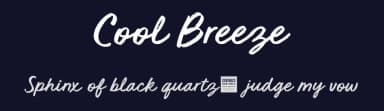 Cool Breeze by BLKBK Fonts — Script Handwritten Font — thumbnail 2