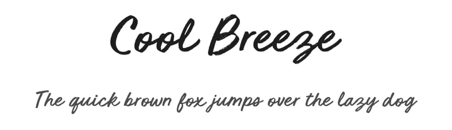 Cool Breeze by BLKBK Fonts — Script Handwritten Font