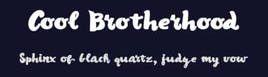 Cool Brotherhood by Woodcutter — Script Handwritten Font — thumbnail 2