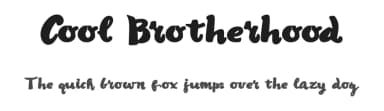 Cool Brotherhood by Woodcutter — Script Handwritten Font — thumbnail 1
