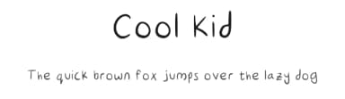 Cool Kid by Graevie Boatte — Script Handwritten Font — thumbnail 1