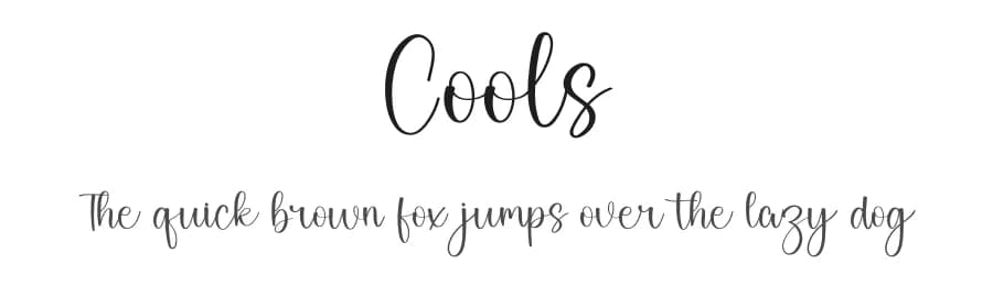 Cools by Inermedia Studio — Script Handwritten Font