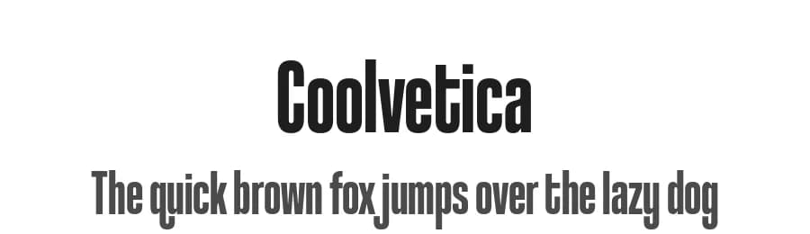 Coolvetica by Typodermic Fonts — Sans Serif Font