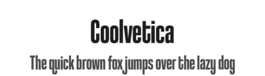 Coolvetica by Typodermic Fonts — Sans Serif Font — thumbnail 1